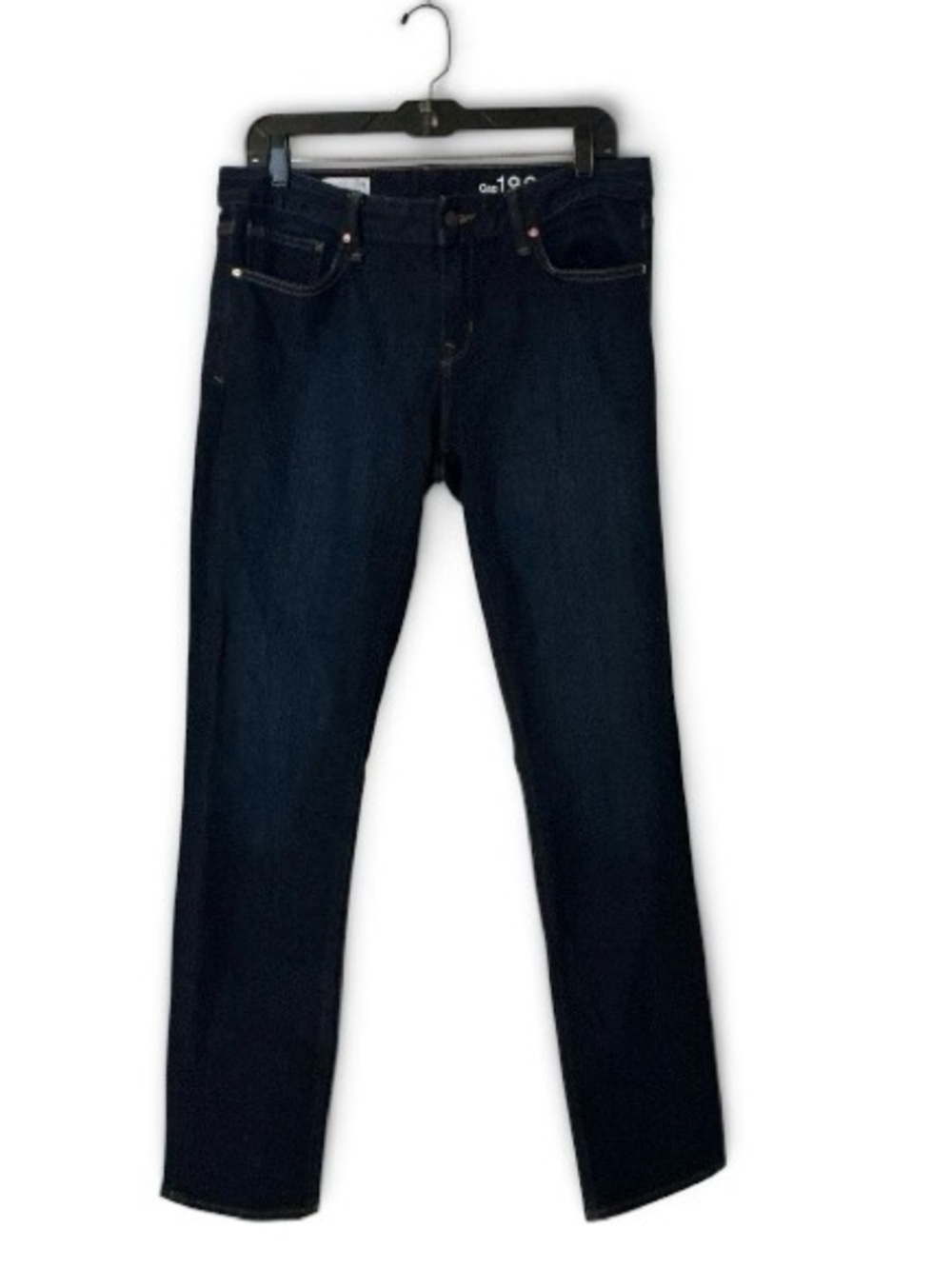 GAP 1969 Real Straight Dark Blue Straight Leg Jeans - Size 31t